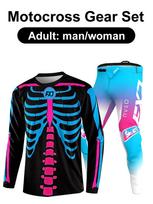 motocross gear set Enduro cross Jersey Pant Kits Racer Gear Set Off-road Mens Kits Women's mountain Downhill Motorcycle MX L-34