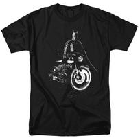 DC Comics - The Batman - And His Motorcycle -  Unisex Children's T-shirt - Black 160