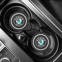 Eco-friendly Silica Gel Cup Holder Pad Anti slip Shockproof Water Bottle Mat Stable Cup Placement Auto Styling For Skoda Karoq