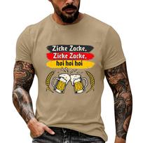 Men's Oktoberfest Vintage Texture Print Short Sleeve T Shirt Loose Fit Casual Summer Daily Wear Top for Outdoor Events and Festivals XXXXXL
