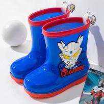 Ultraman Kids' Waterproof Non-slip Velvet-lined Rain Boots Size 170 (Inner Length 16cm)