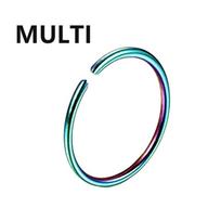 316L Surgical Steel Segment Tragus Helix Cartilage Earring Nose Ring Septum Clicker Conch Three Layers Nostril Piercing Jewelry 1.2x8mm