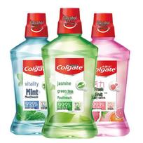 Colgate Green Tea, Mint & Fruit Multi-Flavor Mouthwash (3x500ml)