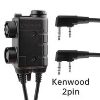 EARMOR M56 PTT Kenwood 2-Pin Tactical Headset Connector