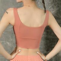 Womens Shockproof Front-Zip Sports Bra for Running & Yoga - Anti-Sag, High-Intensity Support, Small Bust vidutinė spalva