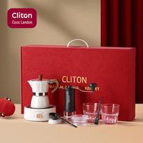 Cliton Manual Coffee Grinder and Pour-Over Brewing Set