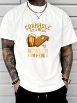 Cornhole And Beer That's Why I'm Here Sack Toss Game Unisex T-Shirt S