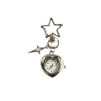 Metal Steampunk Clock Keychain Handmade Couple Style Keychain Retro Pocket Watch  Backpack Pendant 02