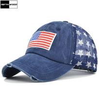 NORTHWOOD moteriška beisbolo kepurė su tinklinėmis vyriškomis vasarinėmis kepuraitėmis, kvėpuojančiomis medvilninėmis vėliavėlėmis siuvinėta „Snapback“ kepurė 54-60 cm tamsiai mėlyna spalva