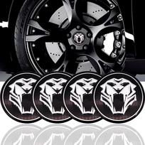 4 x Tiger Head automobilio vairo padangos ratas centrinis automobilio lipdukas, stebulės dangtelio emblema, ženklelio lipdukai simbolis