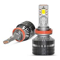 Car LED headlight H7 high power dual copper tube 9-core LED car light 120W super bright far and near integrated headlight H7 H7 6000K