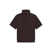 Fear of God Essentials Half-Zip 3/4 Sleeve Sweatshirt Unisex Tops Plum 125BT224095F XL