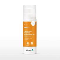 The Derma Co Hialuroninis nematomas kremas nuo saulės SPF 50 gelis visai odai su hialurono rūgštimi ir vitaminu E be baltų pėdsakų saulės P, 1 vnt.