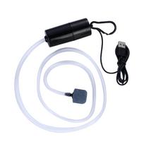 Akvariumo oro siurblys Buitinis tylus mini USB deguonies siurblys Lauko žvejybos akvariumo siurbliai Juodas juoda