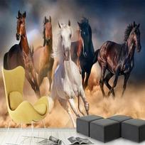 3D stereoskopinis arklys gyvūnas sienos tapetas svetainė kabinetas klasikinis namų dekoras tapetai freska 200 cm(W) x 140 cm(H)