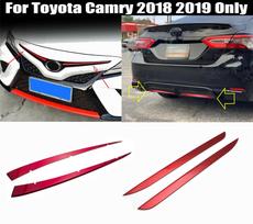 4 vnt. Raudonos spalvos Priekinio Galinio Buferio Grotelių Dangtelio Apdaila Toyota Camry 2018 2019