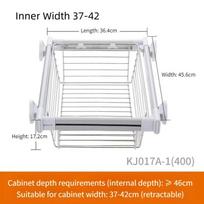 Spintos Ištraukiama Dėžutė Spintelė Drabužinė Spinta Įmontuojamas Prailginamas Kelnių Laikiklis Namų Daugiasluoksnis Drabužių Laikiklis Inner Width 37-42