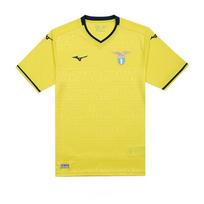 Mizuno Lazio 24/25 Away Jersey Comfortable V-Neck Short Sleeve Football Shirt Men jerseys Yellow P2GABX08 M