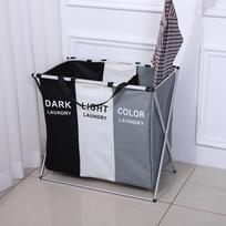 Sulankstomas Oksfordo audinio skalbinių krepšys - Vienos ir kelių skyrių variantai vonios kambario laikymui Customizable Cloth Bag