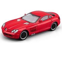 1/24 Benz SLR Alloy Classic Sports Car Model Diecast Metal Track Super Racing Car Vehicles Model Simulation Sound Light Kids Toy Gift raudona