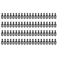 100pcs Sturdy Black Plastic Hooks For Gazebo Curtains Easy Installation Replacement Hooks Fit Most Outdoors Structure 1