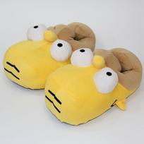 Winter Cartoon Plush Slippers, Cute And Funny Home Floor Cotton Shoes, Warm Bags And Adult Cotton Pads. One Size