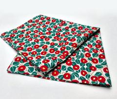 Kyosuke Mažas Furoshiki pietų dėžutės maišelis Japoniškas Yumeji Takehisa Japoniškas audinys, 50x50cm, 100% medvilnė, Plaunamas, Raštas, Kamelija,