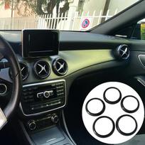 Automobilio oro kondicionieriaus ventiliacijos angos dekoratyvinis žiedas Tinka Mercedes Benz A B CLA GLA klasei W176 W246 C117 X156 B Class 2012 -2019 gray