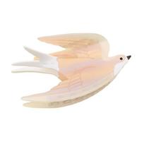 Elegant Hair Claw Swallow Pattern Strong Hold Hair Claw Daily Wear Claw Clip for Parties and Casual Outings
