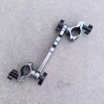 Reguliuojamas universalus žvejybos kėdė su meškeryčio laikikliu ir skėčio stoveliu Fishing Chair Umbrella Holder pilka spalva