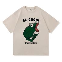 Bad Bunny El Coqui Frog T Shirt 2026 Debi Tirar Mas Fotos Men Clothing Harajuku Unisex High Quality Cotton Tops Graphic T Shirts 2XL
