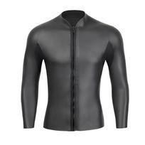 PULIAN Men's Surfing Wetsuit Top S-XXXL juoda