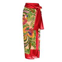 2026 Women's 3D Floral One-Piece Bikini - European Beach & Hot Spring Vacation Swimsuit One Size raudonos persišviečiančios sijono spalva