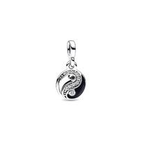 Pandora Blizgus Yin Yang Mini Pakabukas Moterims papuošalai Sidabrinis 792805C01 Silver,F