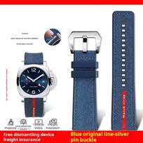 For Panerai SUBMERSIBLE band Luna Rossa PAM1466 PAM1391 PAM1565 Bracelet Rubber Strap 22mm 24mm 26MM Men's Waterproof Watch Band 22mm