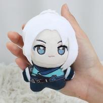 10cm New Game VALORANT Jett Plush Toys High Quality Figure Toy Cartoon Game Anime Cosplay Toys Body Squeaking Plush Pendants 10cm
