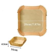 Food Grade Baking Paper Non-Stick Greaseproof Air Fryer Sheets, Parchment Paper for Baking Liner Oven Cookware Reusable Tray Mat