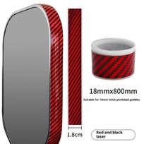 Pickleball Racket Edge Protector Tape, Laser Paddle Head Guard Sticker,  Curved Frame Protection Tape For Sports Pad