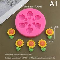 New Cute Cartoon Flowers Bow Bee Fondant Silicone Molds DIY Cupcake Fondant Cake Decorating Chocolate Candy Baking Mold