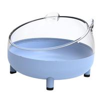3Pcs Sandbath Box Hamster Cage Toilet Small Animal Mouse Rabbit Pet Bathhouse Bathing Easy To Clean and Safe Multicolor (Blue,3pcs) mėlyna