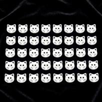 40pcs Fashionable 12mm Kitty Buttons Cute Creative Calico Cat Buttons Colorful Resin Kitten Head Buttons Cardigan Sweater