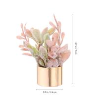 Miniature Potted Succulents Artificial Small Plants Mini Bonsai Decoration Tiny Home Garden Desk Ornament Indoor Greenery kava