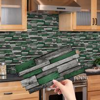 KUUJOJO Peel And Stick Tile Sticker Self Adhesive Stick On Tile Backsplash For Kitchen Bathroom, Bedroom Decoration (as the picture,12pcs)