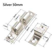 Double Spring Steel Ball Catch Latch for Furniture Cupboard Cabinet Door Damper Buffer Adjustable Closet Tension Latch Hardware