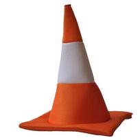 Foldable Traffic Cone Hat Dress Up Masquerade Stage Hat Stage Performance All Age Halloween Costume Funny Hat Party Gathering oranžinė