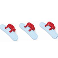 3 Pieces Dopamine Food Sealer Clip Moisture Proof Wide Open Airtight Food Clip Decorative Hanging Hole Bag Sealing Clip