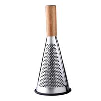 Kitchen Stainless Steel Wooden Handle Food Processor Shredder Chopper Grater Peeler Carrot Grater Vegetables Cutter
