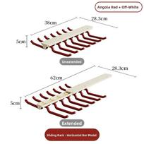 Multi-Functional Expandable Sliding Rail Underwear Hanger No Drilling Required Strap Storage Ra Wardrobe Hanging Rod Hat St...