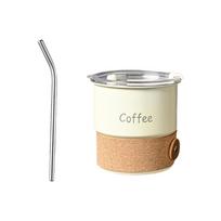 Beverages Cup 420ml Stainless Steel Coffee Cup Heat-resistant With Lid Portable Water Cup Leak-proof Travel Coffee Mug Travel balta
