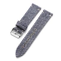 Drobės Nailono Dirželis Burės Audinio tvido Laikrodžio Dirželis 18mm 20mm 22mm skirtas Omega skirtas Seiko Greito Atleidimo Odinis Apyrankė Vyrams Moterims 18mm